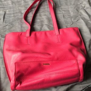 Pink fossil bag
